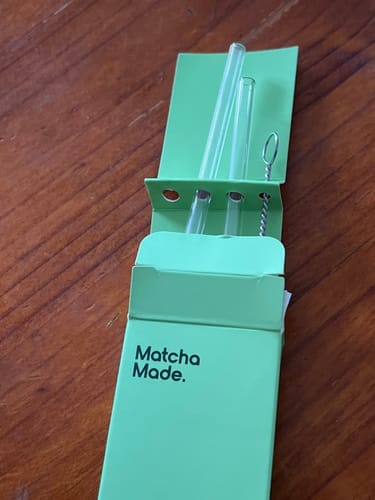 Customer photo review of Glass Straw Set