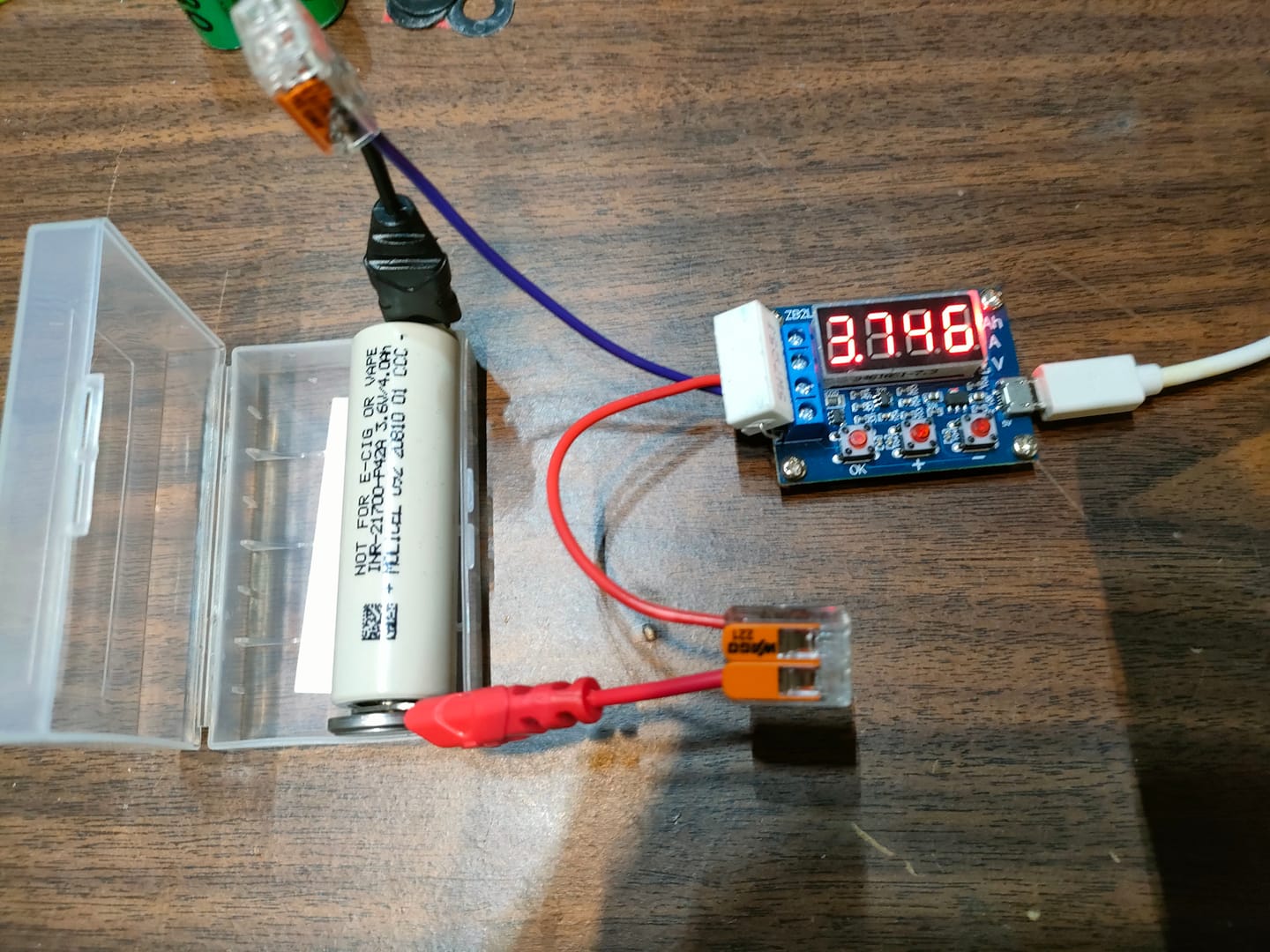 Customer photo review of Molicel P42A 21700 4200mAh 45A Battery