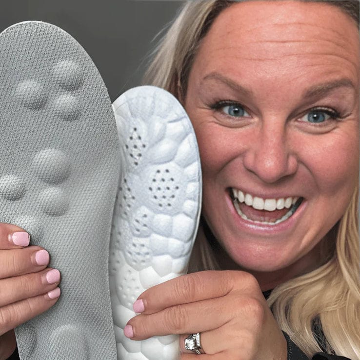 Customer photo review of Semelles Orthopédiques - Marchez sans douleur, vivez pleinement