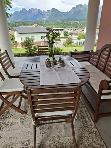 Customer photo review of Cuscini per Sedie da esterno Cook 40x40x5cm Set da 2 quadrati sfoderabili con laccetti