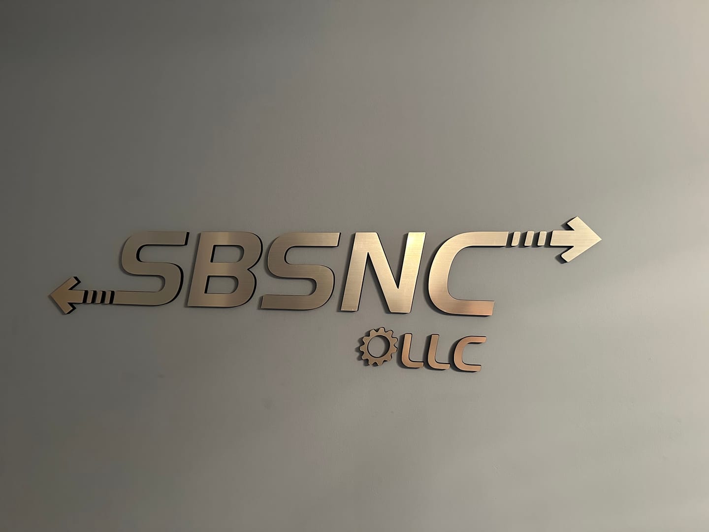Customer photo review of Custom Laser Cut Wall Logo | Sign with Raised 3D Design | Business Letter | Lobby Signage | Reception Logo | Acrylic Sign Metal Finish Logo
