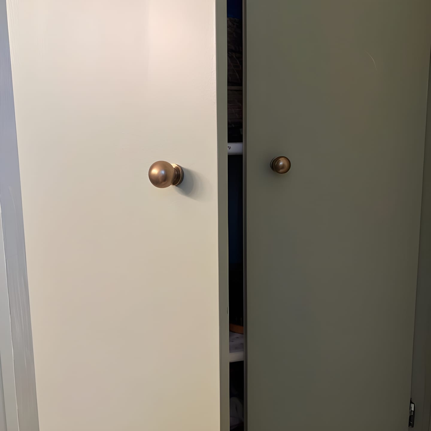 Customer photo review of Brass Ball Knob - Antique Brass