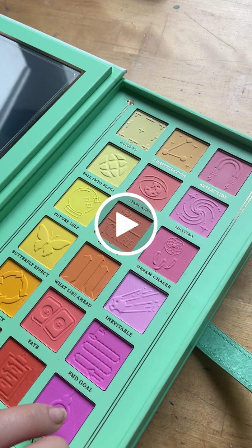 Customer video review of P. Louise Aligning My Future Pastel Eyeshadow Palette