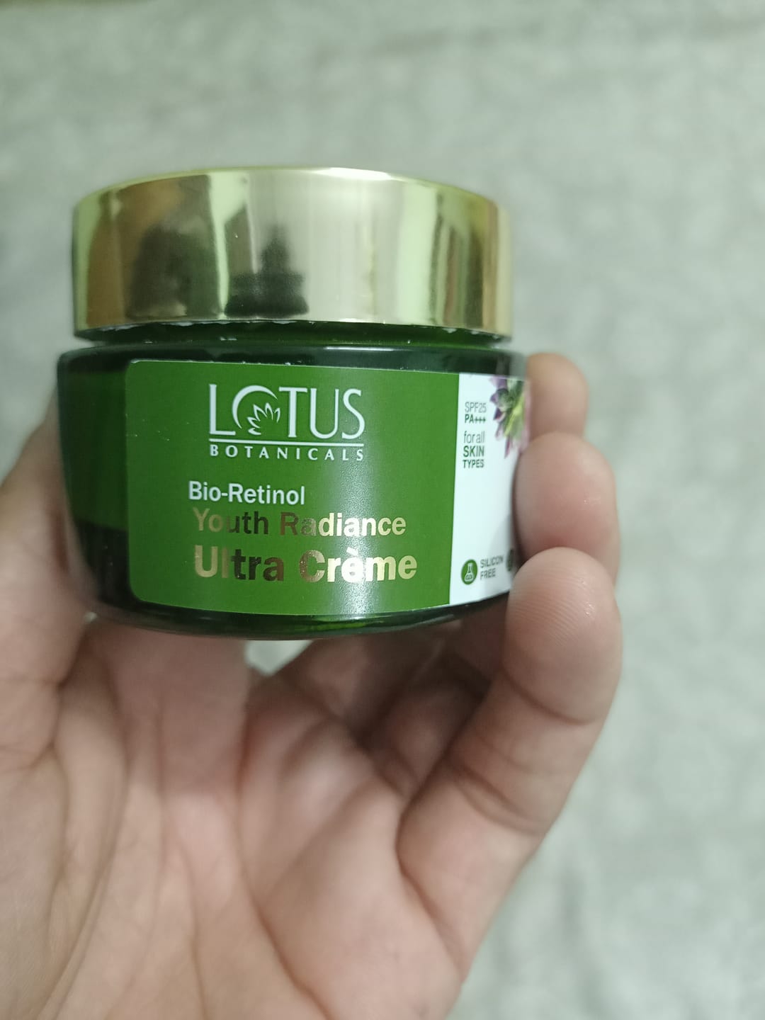 Customer photo review of Bio-Retinol Youth Radiance Anti-Ageing Ultra Crème