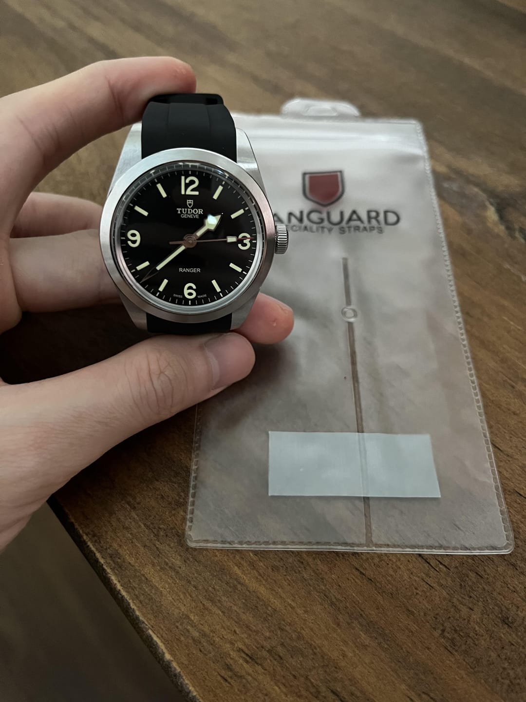 Customer photo review of Integrated Rubber Strap For Tudor Ranger- Black