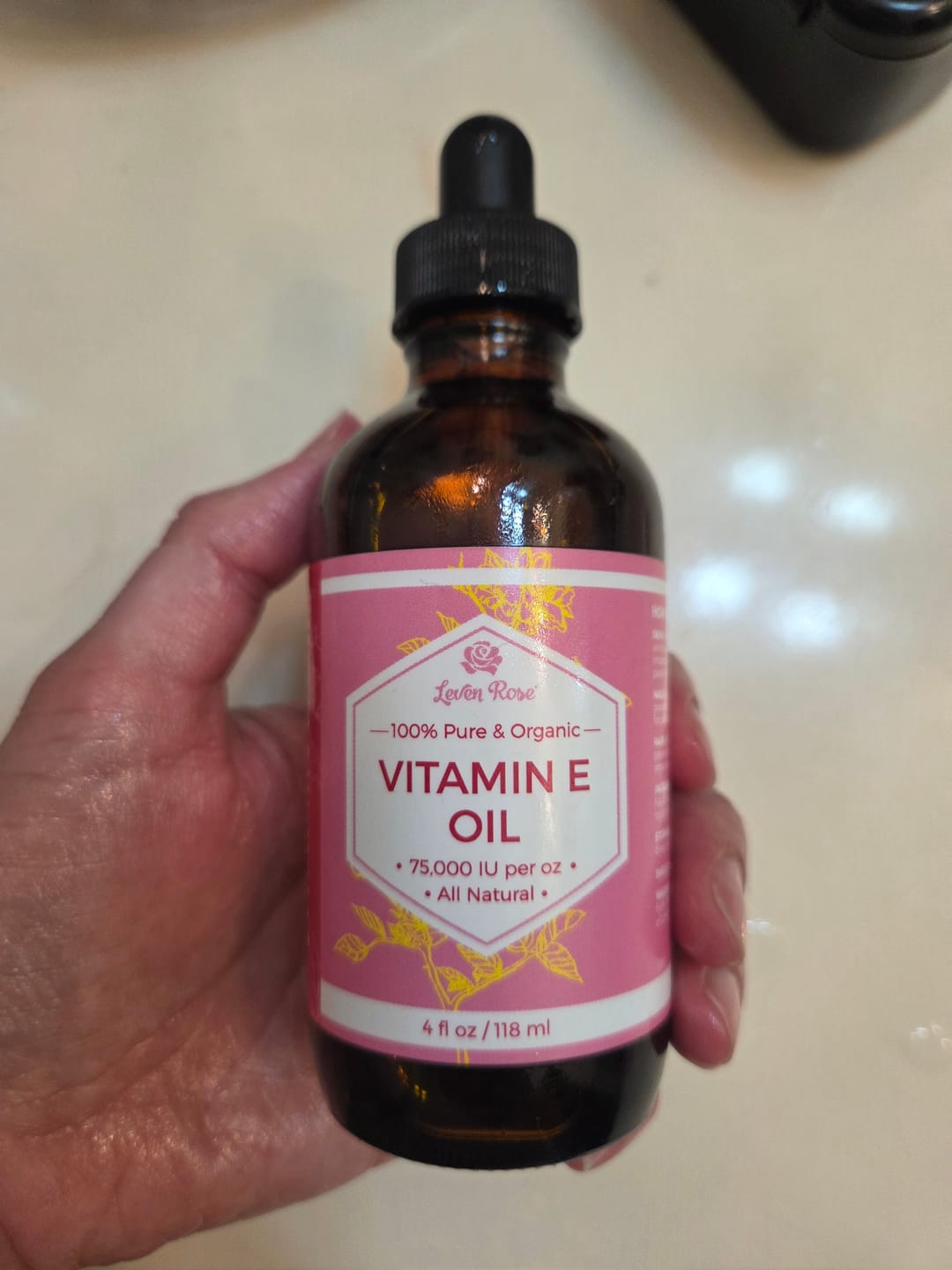 Customer photo review of Vitamin E Oil 4 oz