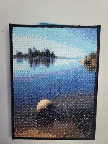 Customer photo review of Custom Diamond Painting From Your Photo