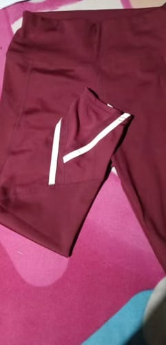 Customer photo review of Legging Court Femme Taille Haute Gainant