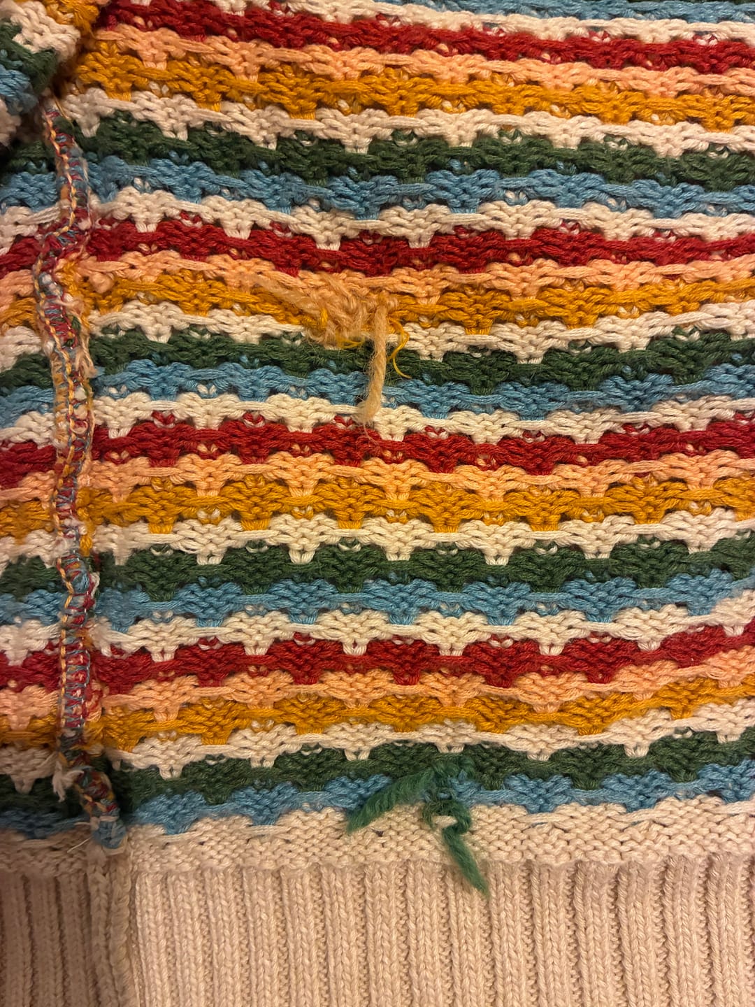 Customer photo review of From One To Another Rainbow Days Knitted Cardigan