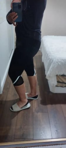 Customer photo review of Legging Court Femme Taille Haute Gainant