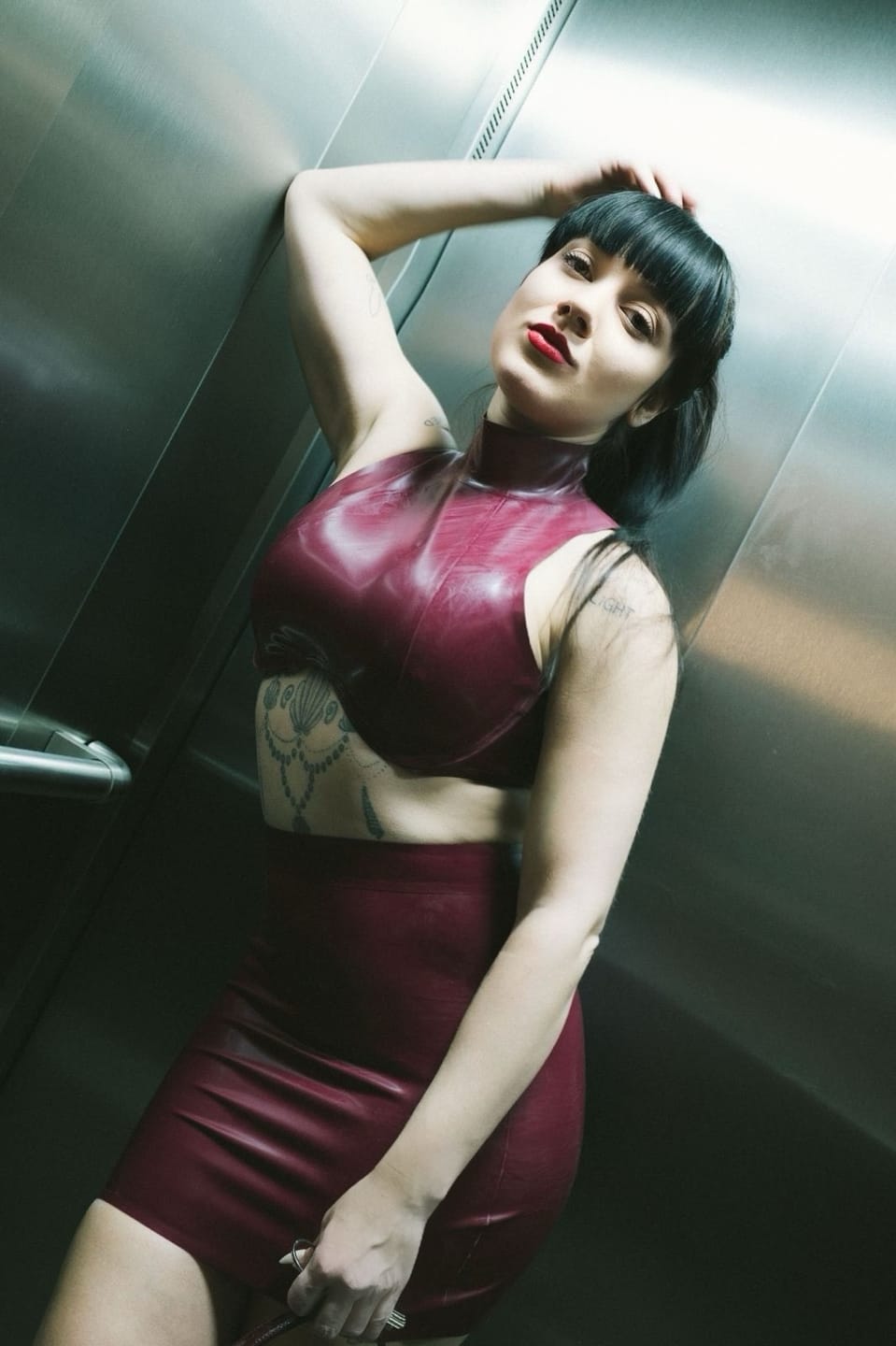 Customer photo review of Latex Crop-Top / verschiedenen Farben