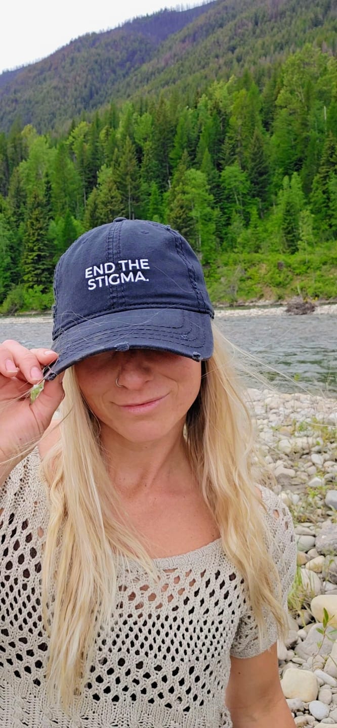 Customer photo review of End The Stigma Distressed Hat