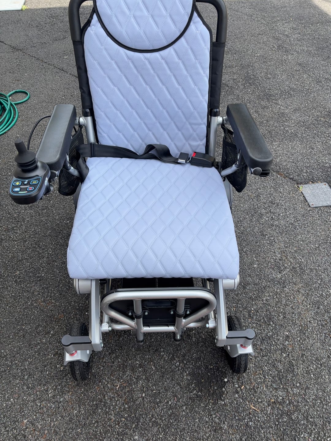Customer photo review of Luxury Leather Seat Cushion Cover for Freedom Pro and Elite Electric Wheelchair