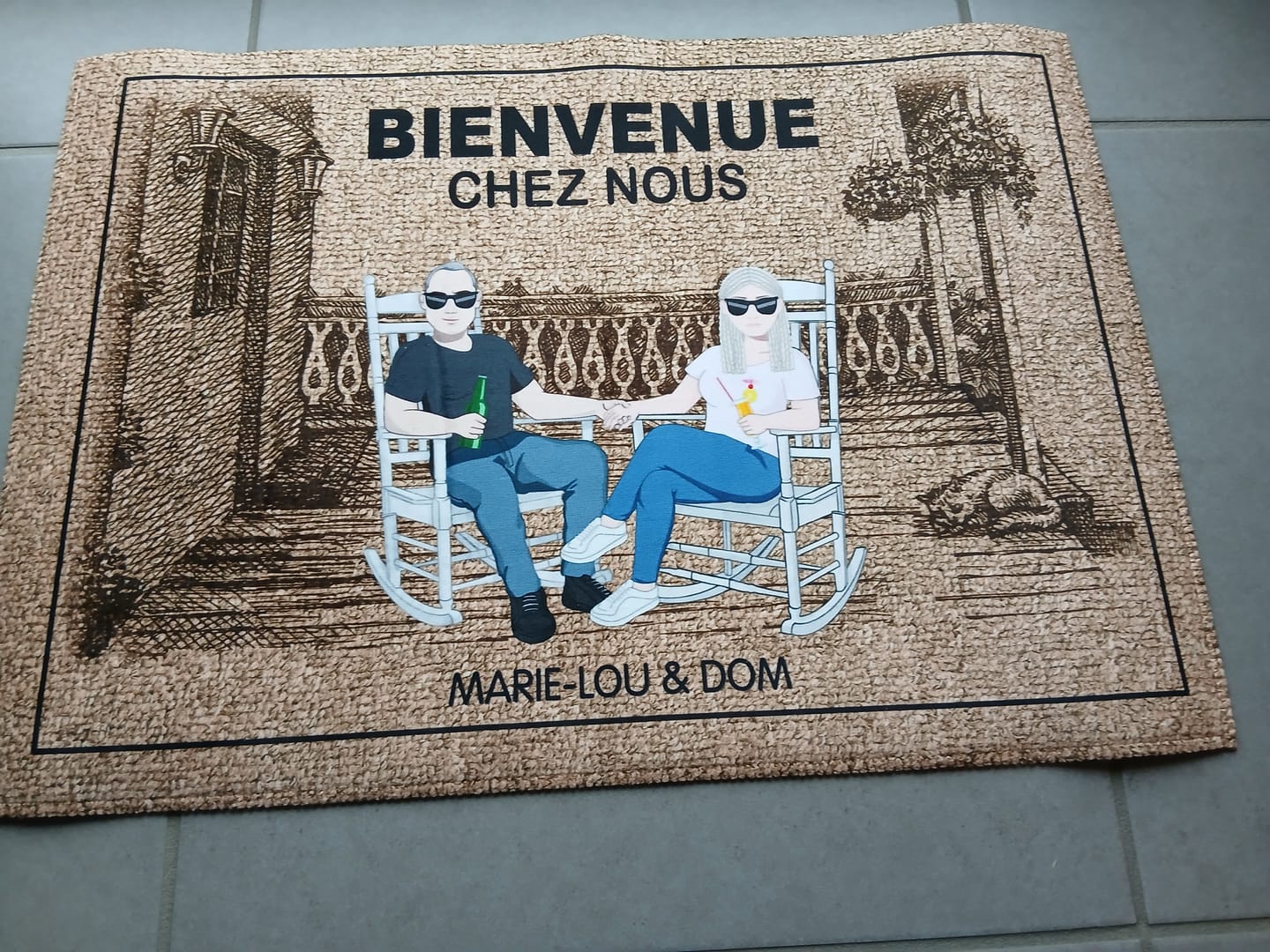 Customer photo review of Chez nous - Couple-Paillasson
