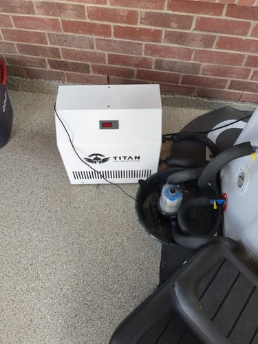 Customer photo review of Cold Plunge Chiller Black