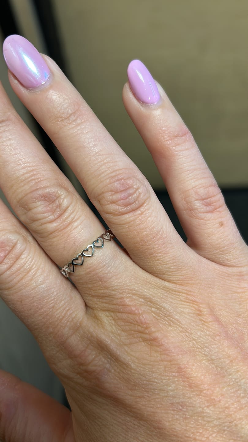 Customer photo review of Amore Eternity Ring Silver