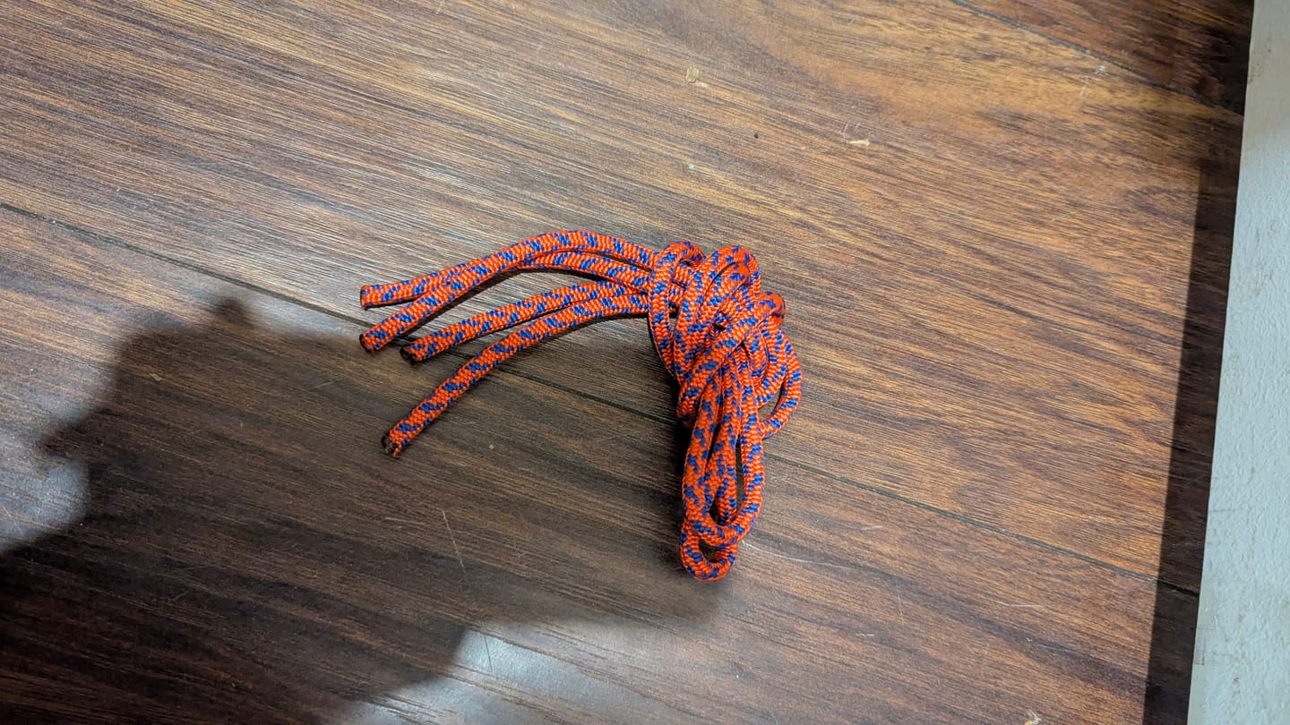 Customer photo review of 6 mm Personal Prusik Cord (1.5m x 6mm)
