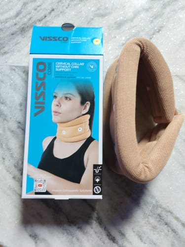 Customer photo review of Cervical Collar without Chin Support | Provides Support to Neck & Relieves Pain (Beige)