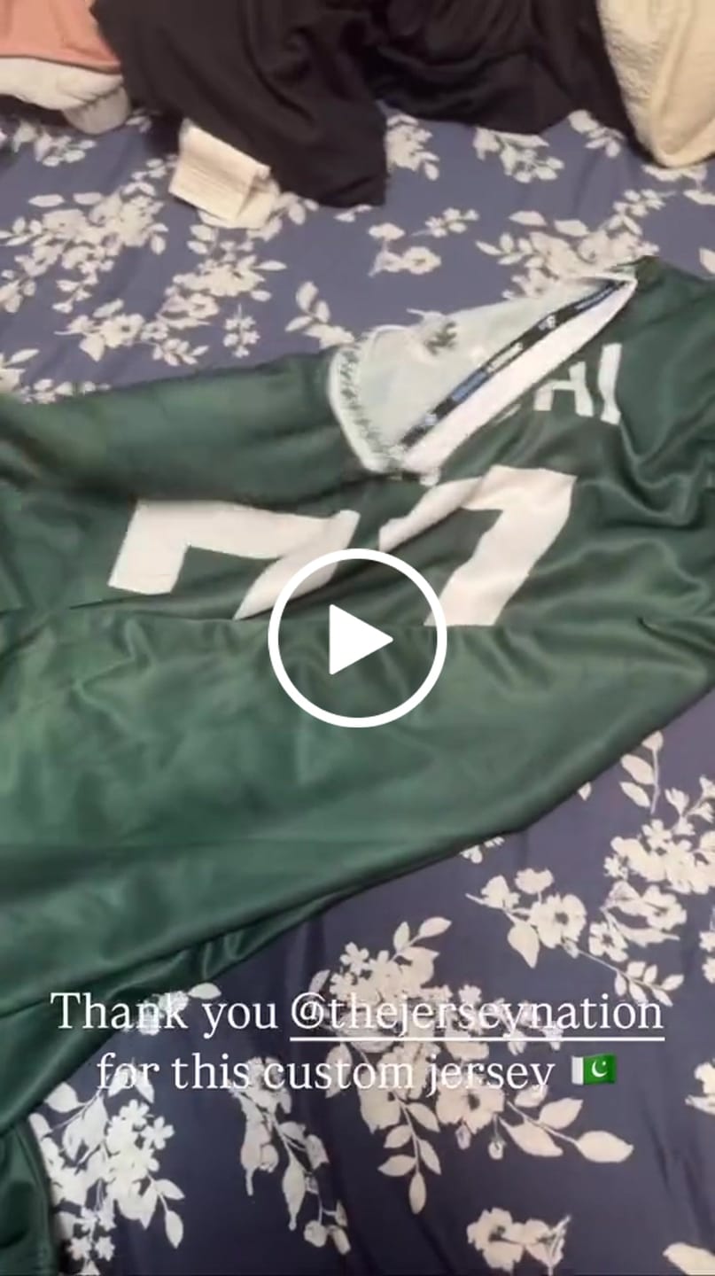 Customer video review of Pakistan Custom Football Jersey