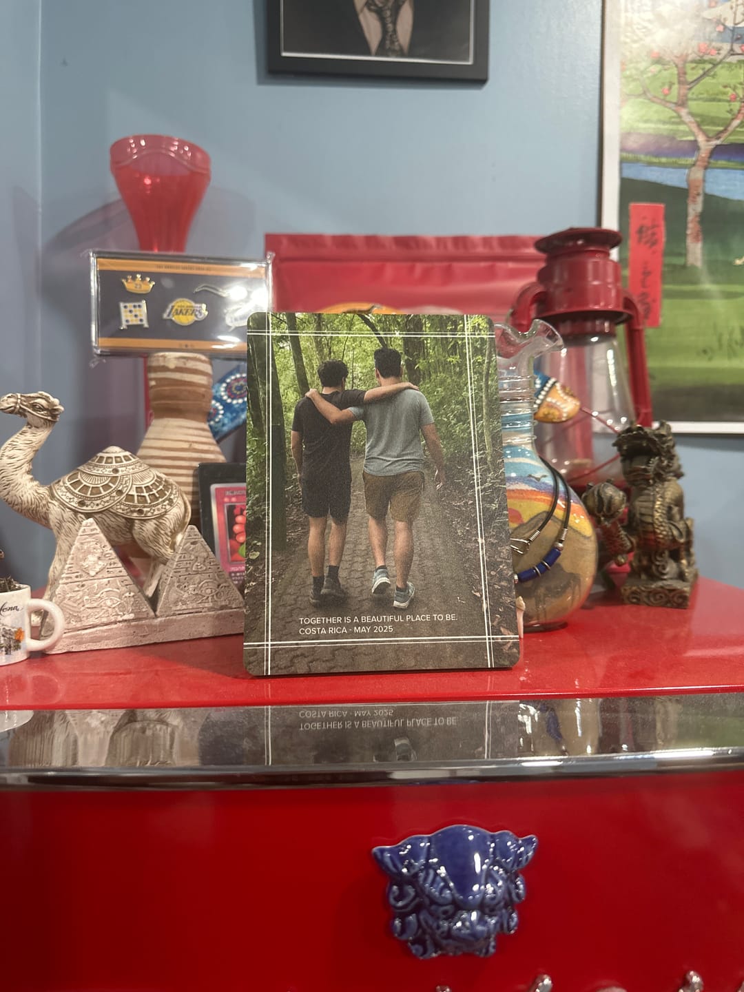 Customer photo review of Plaid Matte Family Wood Plaque