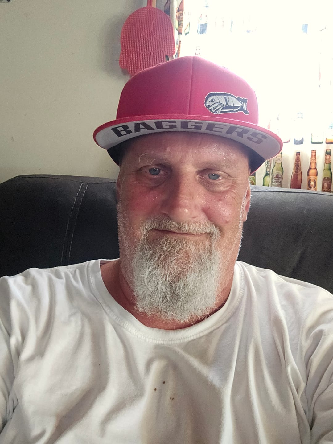 Customer photo review of FLEX FIT HAT RED, WHITE, BLUE, BLACK