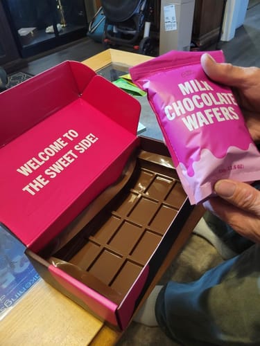 Customer photo review of Viral Pistachio Stuffed Bar Kit