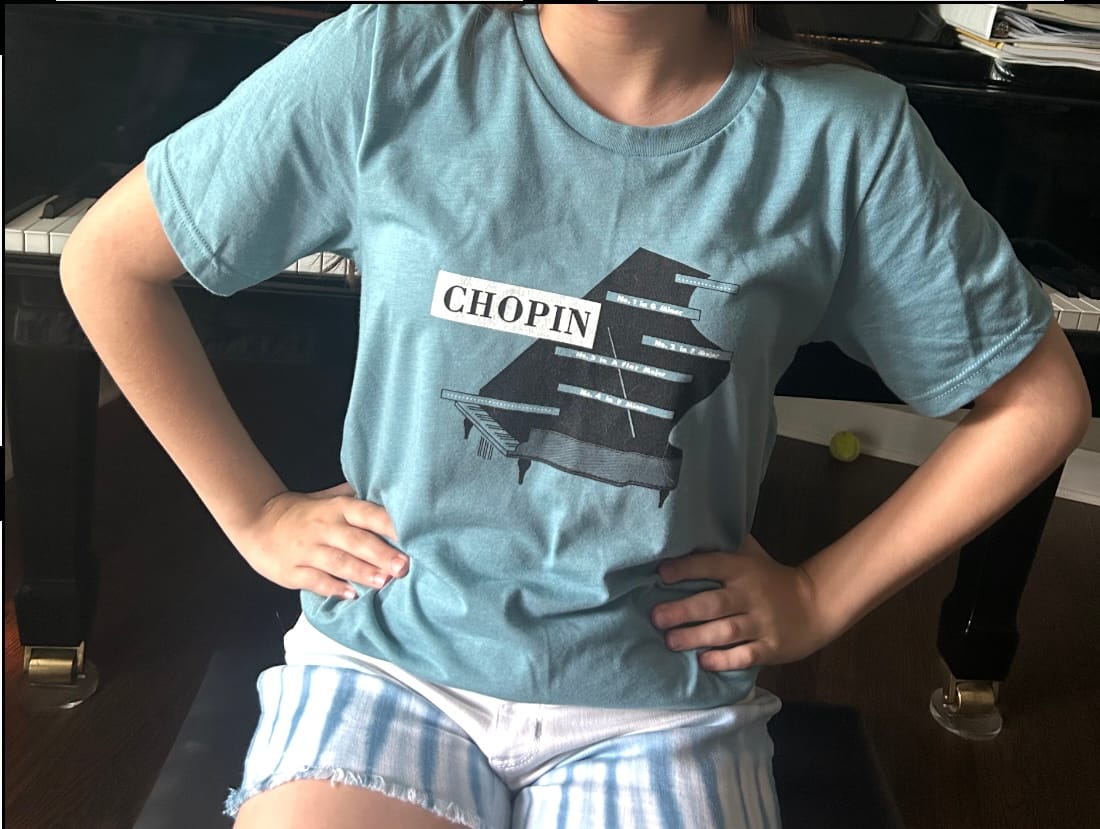 Customer photo review of Chopin: Piano Ballades T-Shirt