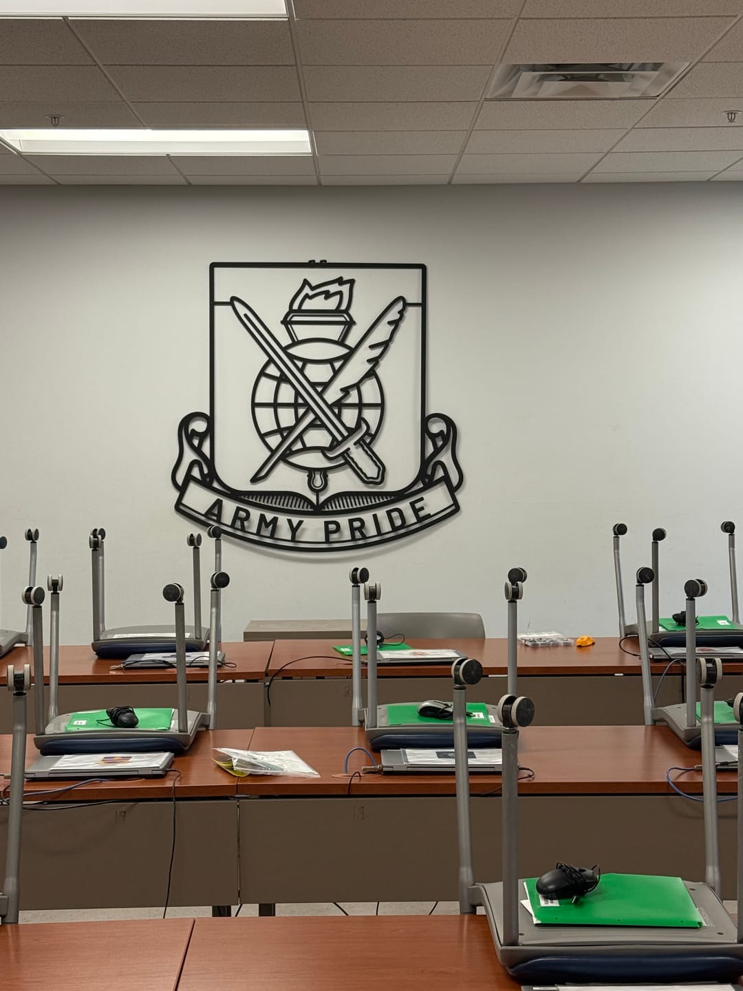 Customer photo review of Your Custom Military Equipment Silhouette Metal Wall Art