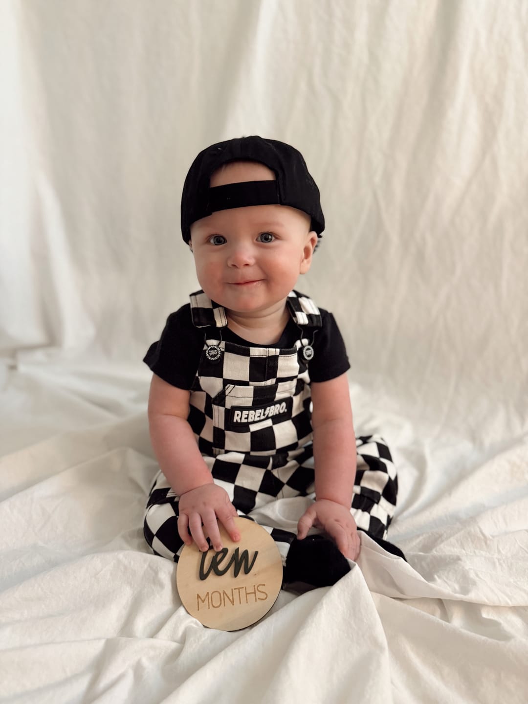 Customer photo review of The Live Fast Checkered Overall in Venice