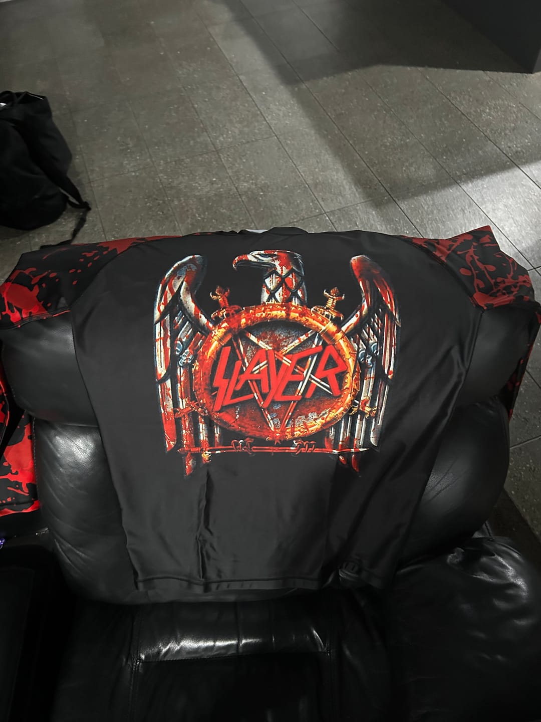 Customer photo review of The Slayer Premium Bjj Rash Guard For Men/Women