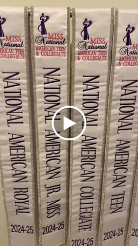 Customer video review of Quick Order 4.25" Premium Sewn Satin Fabric Sash