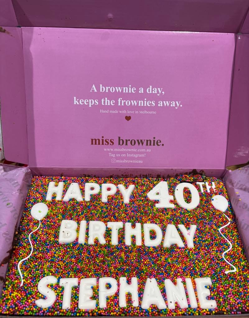Customer photo review of Custom Love Brownie
