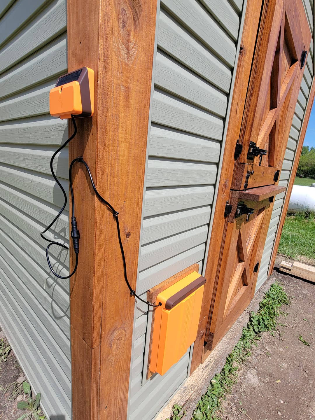Customer photo review of Solar Automatic Chicken Coop Door