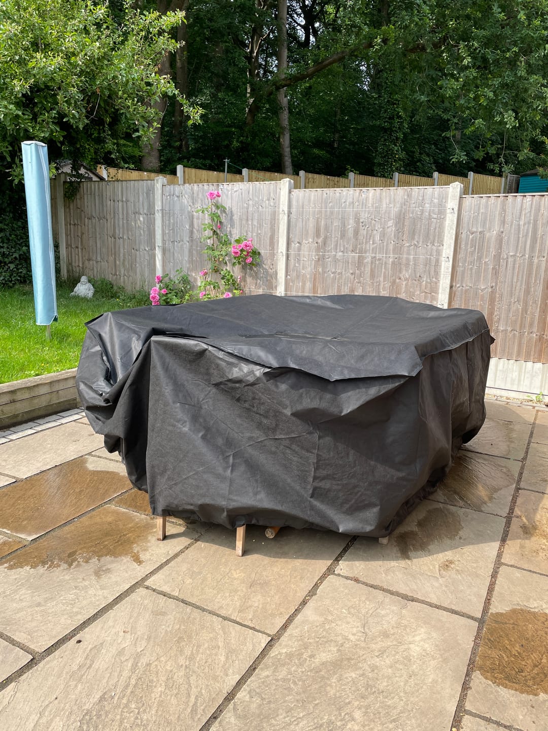 Customer photo review of Teak Garden Furniture Set Cover 180-240