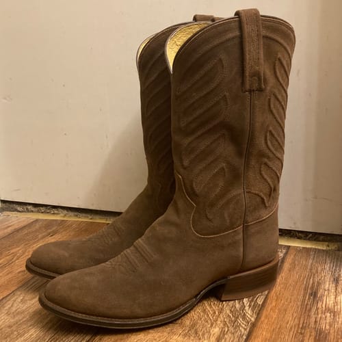 Customer photo review of Tony Lama Men's Amado Brown Western Boot DR3039