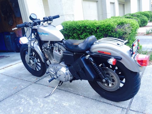 Customer photo review of H-D® Sportster Left Side Solo Bag - SL02