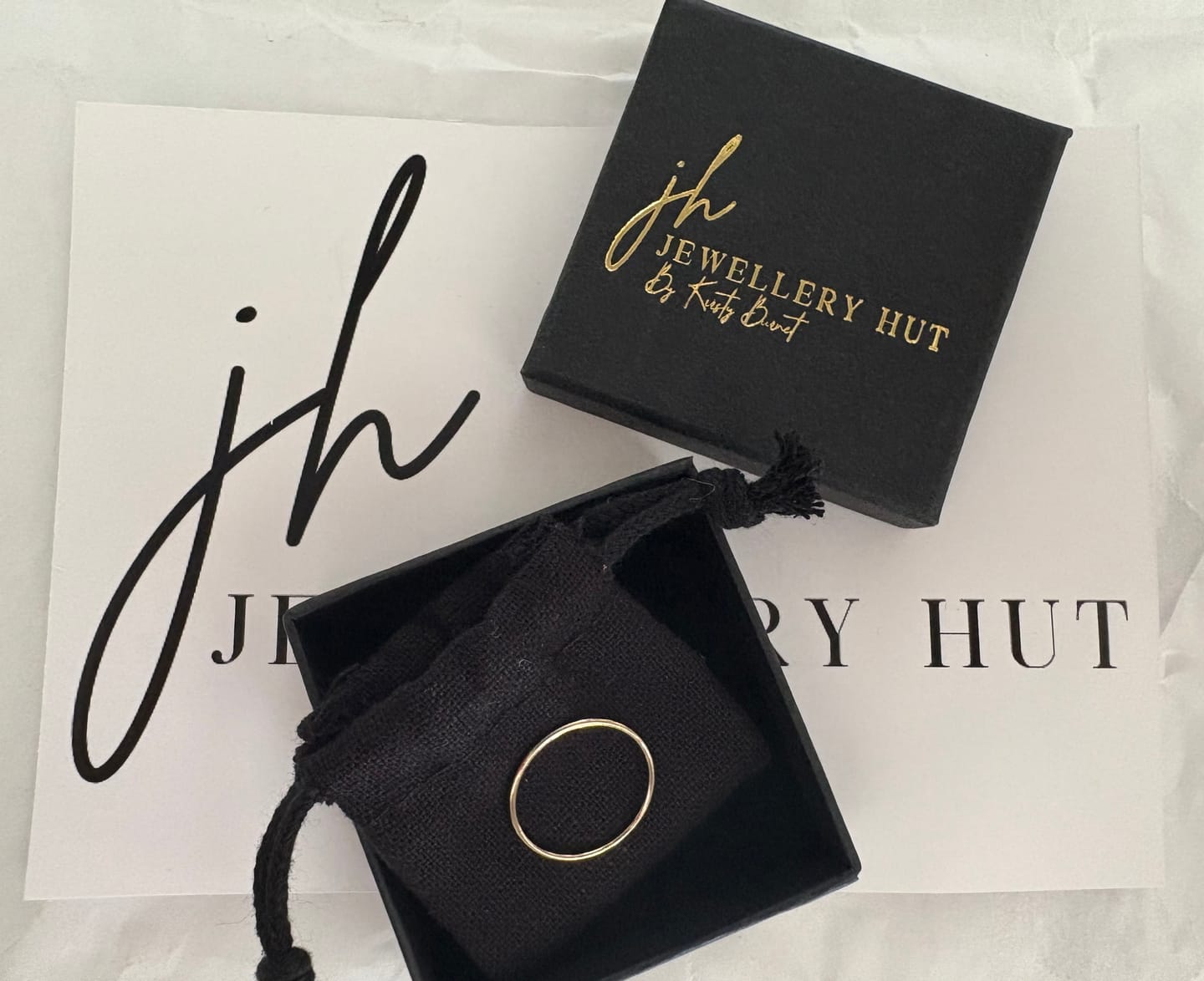 Customer photo review of 14K Gold Stacking Ring