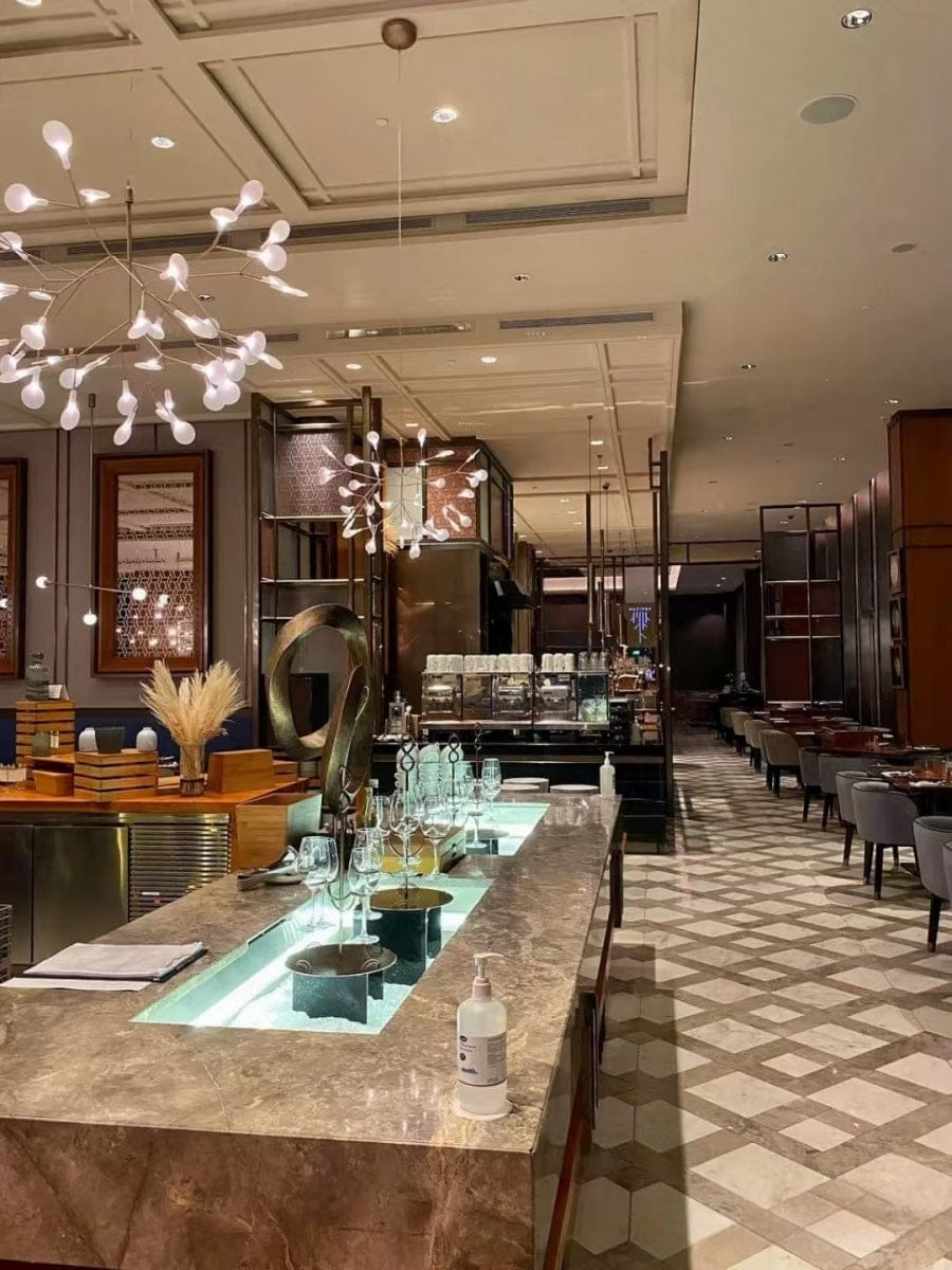 Customer photo review of Heracleum Rose Gold Branch Chandelier
