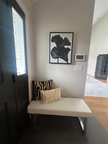 Customer photo review of Noir Bloom Abstract Canvas Art