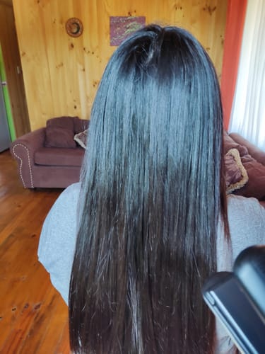 Customer photo review of Máscara Hidratante Golden Glow 500 g