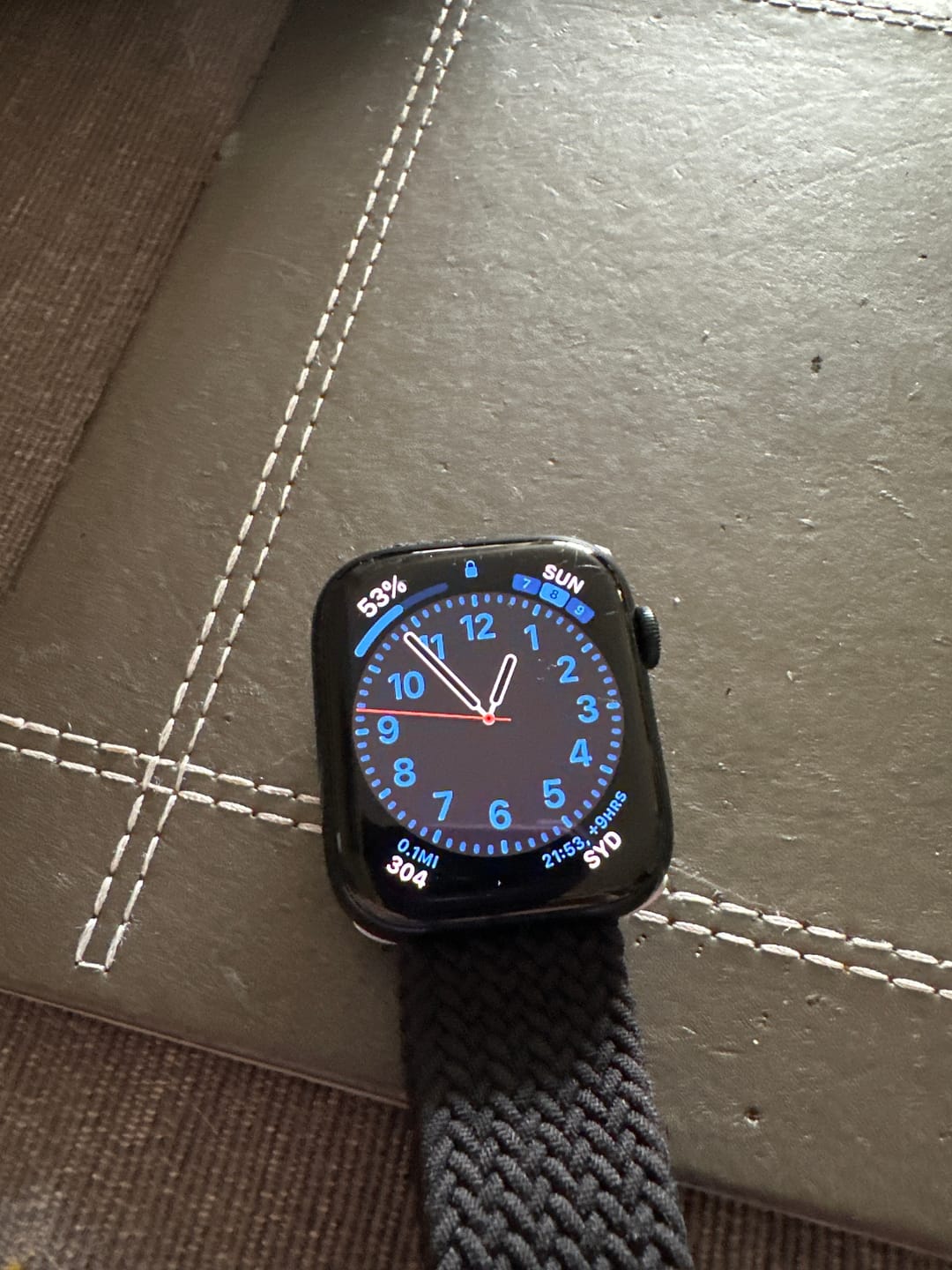 Customer photo review of Nylon Braided Solo Loop Band for Apple Watch