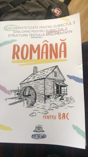 Recenzie cu fotografie de la un client despre Carte Română Bacalaureat Bacademia (temă și viziune, caracterizare, relație) - Ediția II