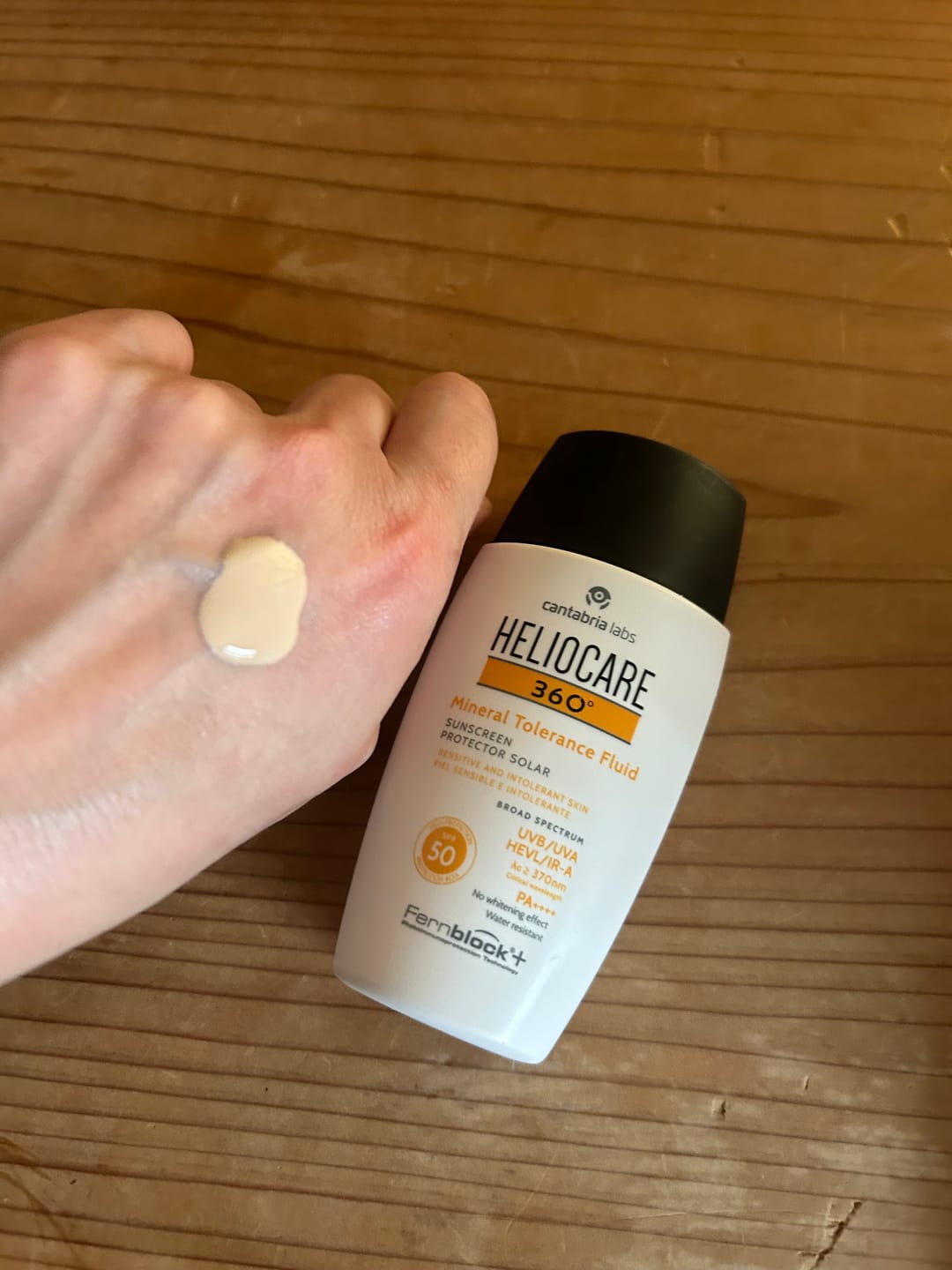 Customer photo review of ヘリオケア360° ミネラルトレランス SPF50