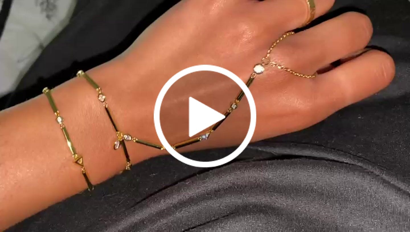 Customer video review of Tania Hand Chain