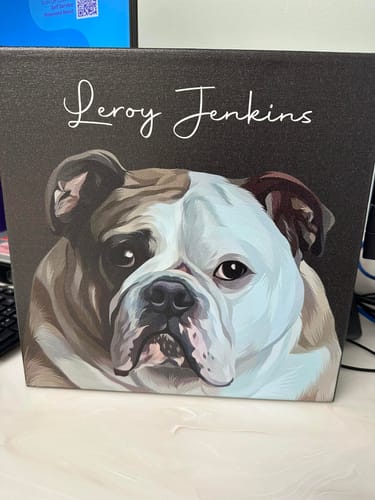 Customer photo review of Pet Art Canvas Wrap