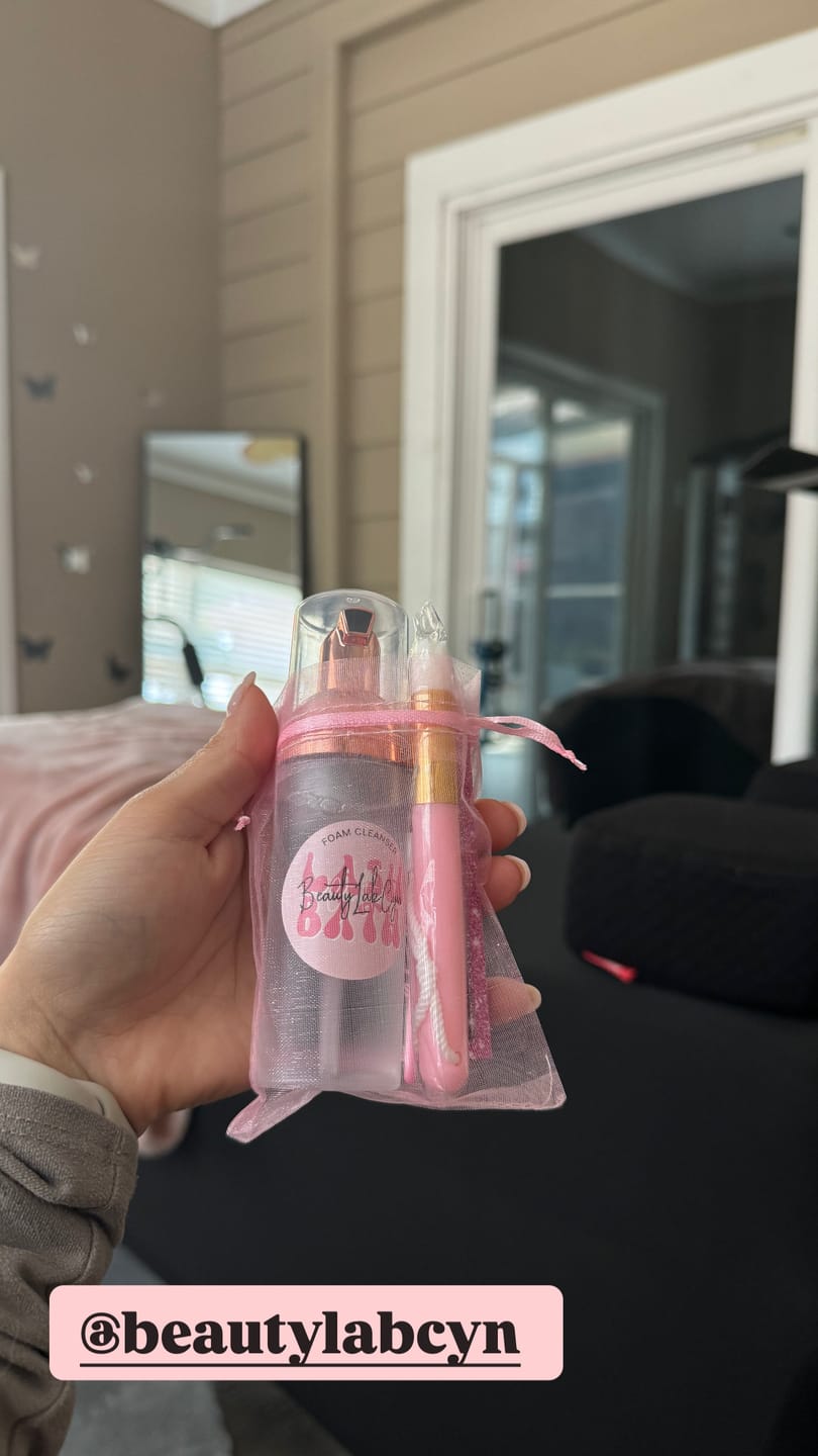 Customer photo review of Lash Shampoo Concentrate 100ML