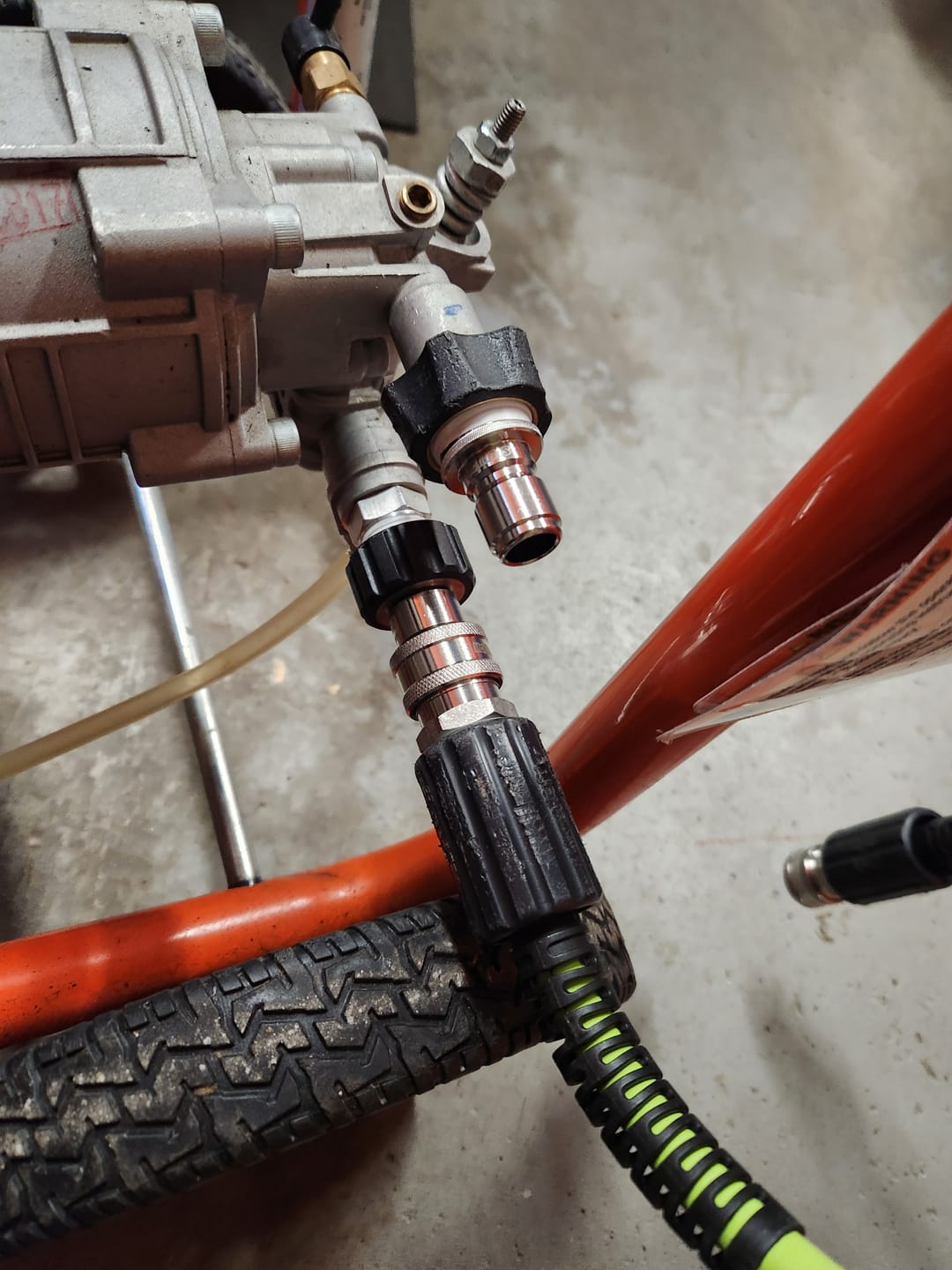 Customer photo review of Stainless Quick Connect Kit