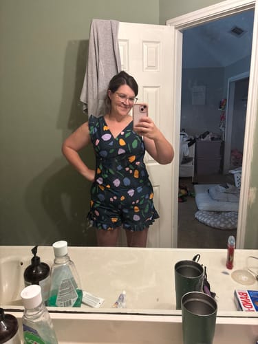 Customer photo review of ginger swim romper