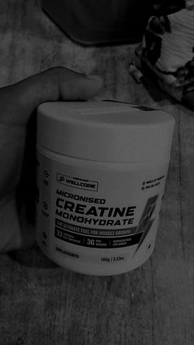 Customer photo review of Wellcore - Micronised Creatine Monohydrate (100g, 33 Servings)