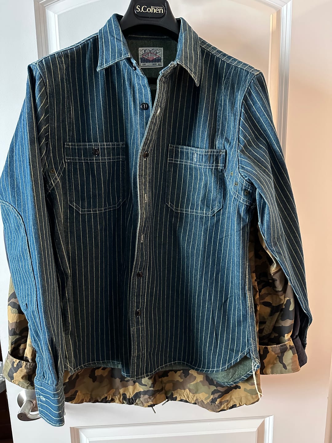 Customer photo review of 9 oz Wabash Vent Hole Work Shirt